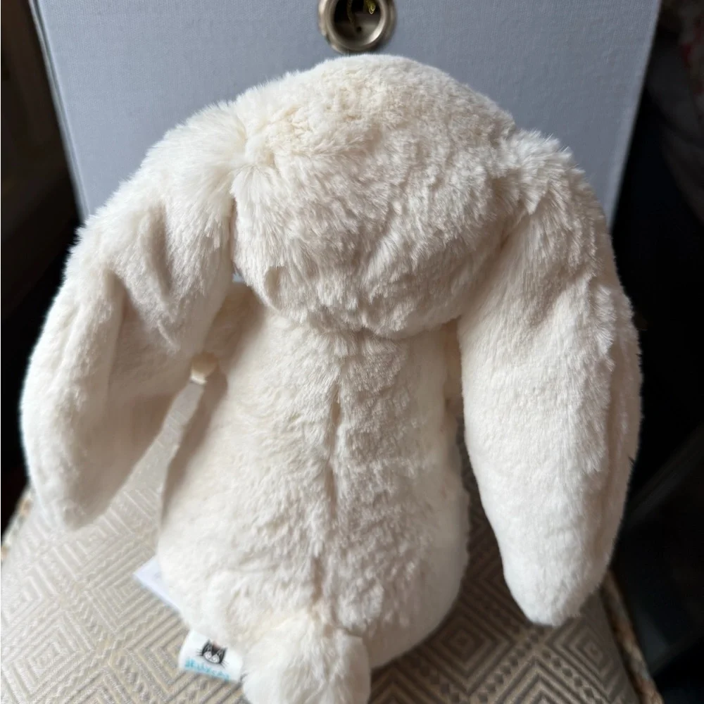 Jellycat Cream Plush Bunny with Plant NWT 85.00